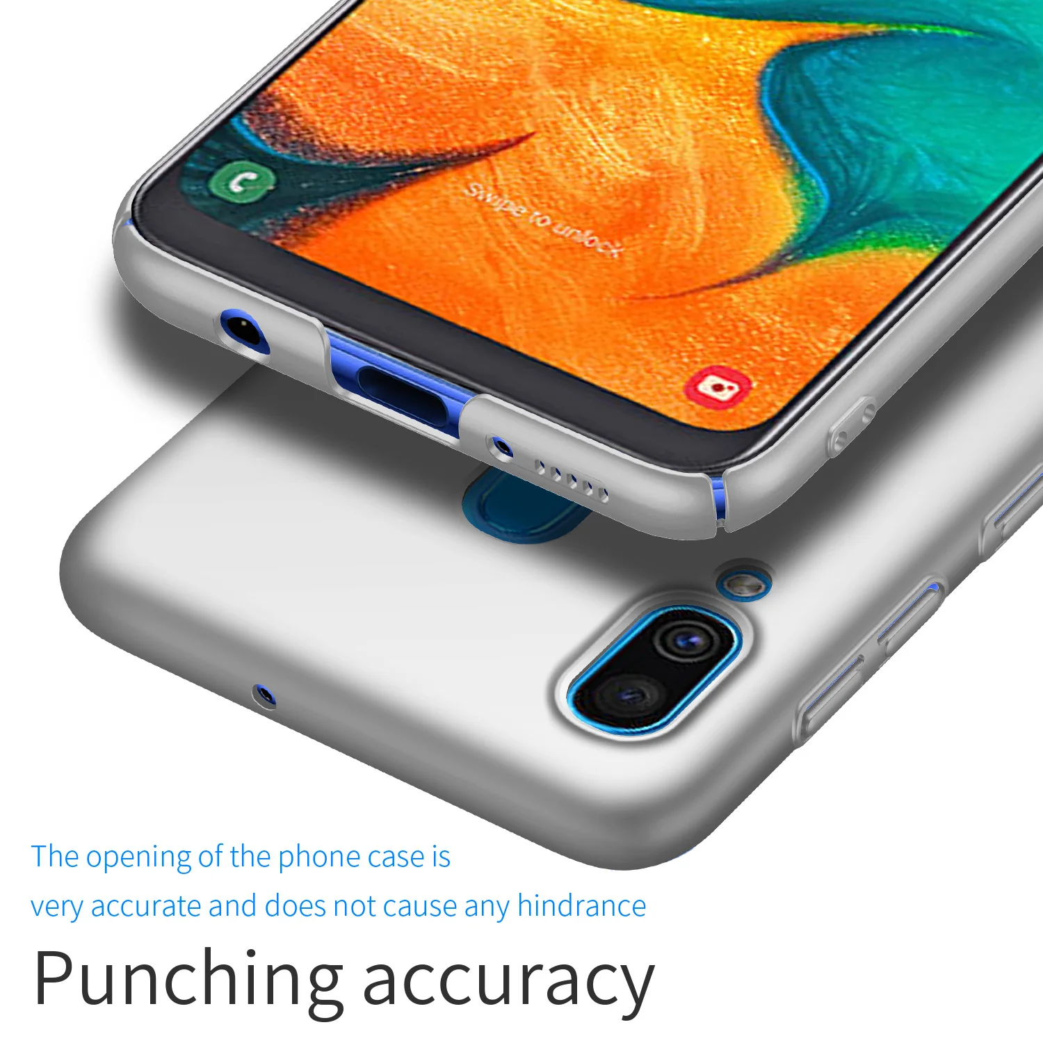 Для Samsung Galaxy A30 A20 A10 A70 A50 чехол Роскошный Жесткий ПК матовый для задняя крышка