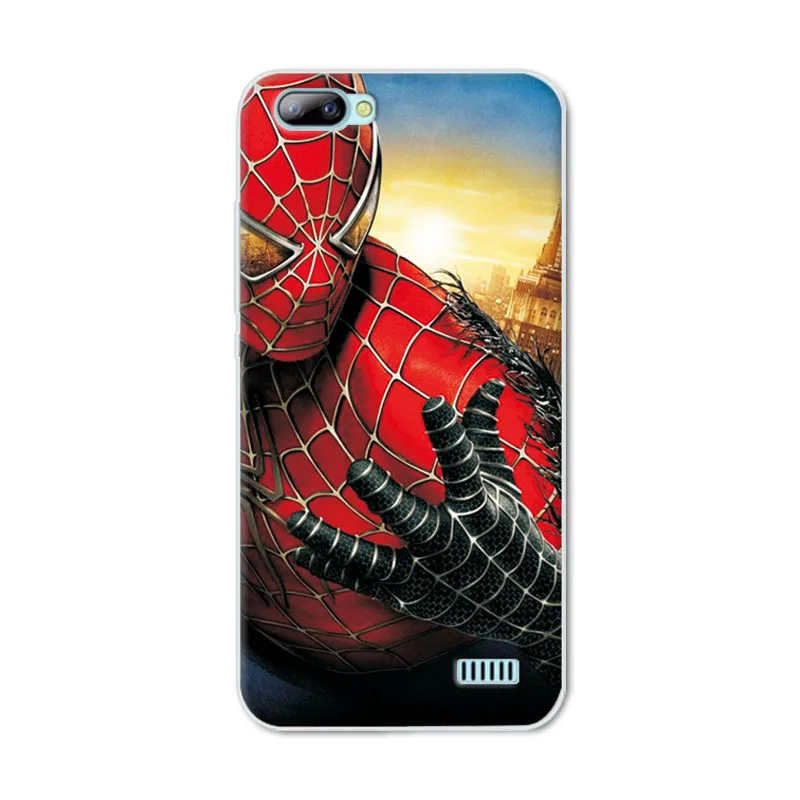 Очаровательный герой Marvel Капитан Америка чехол для телефона Blackview A7 Человек-паук