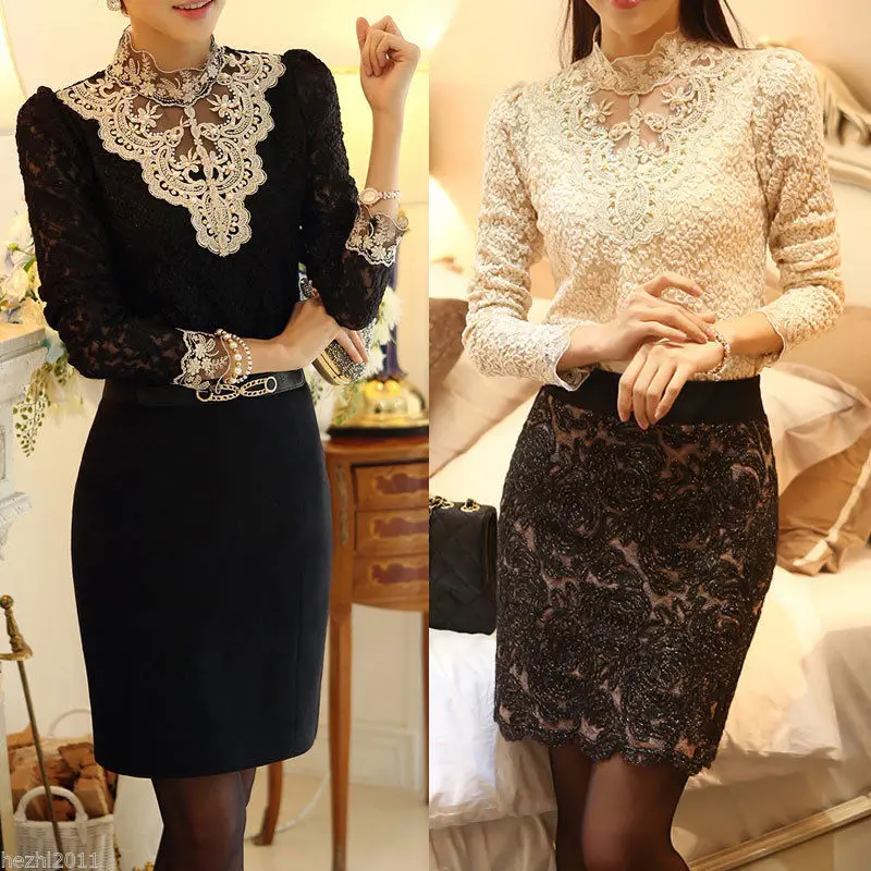 Кружевная рубашка женская одежда Blusas Femininas блузка и 2017 новые модные женские топы
