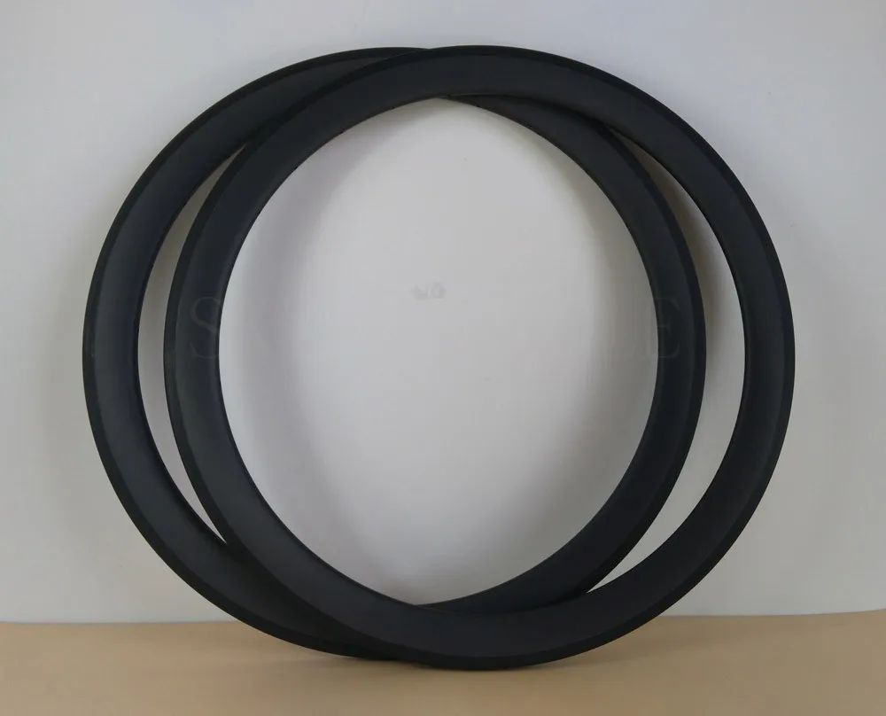 700C 50mm Clincher carbon bike rims 23mm or 25mm width UD 3K 12K Twill MATT glossy Road bicycle wheel Tubeless rim available | Спорт и