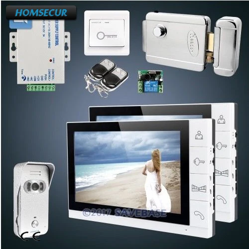HOMSECUR видео телефон двери Система DIY с 700TVL HD cmos камера и 9 &quotTFT цветной