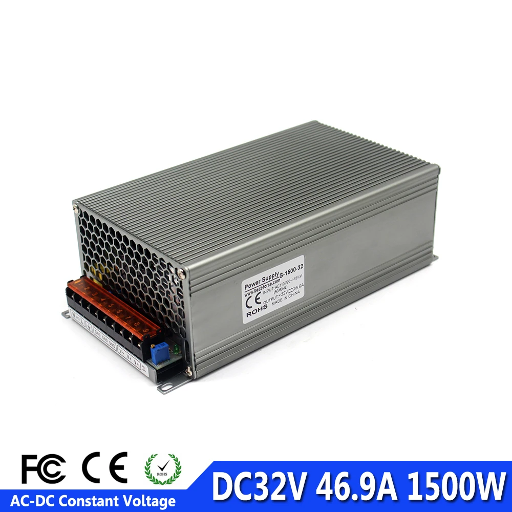 47A 1500 Вт DC32V переключатель питания адаптер конвертер Трансформатор 110 В 220 AC в DC 32