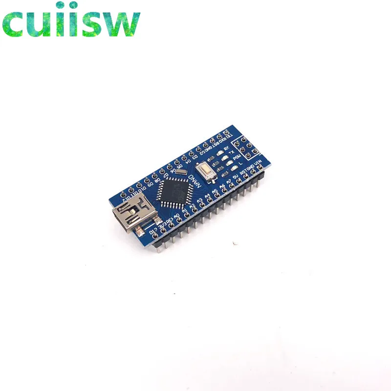 10 шт нано 3,0 контроллер совместим для arduino Nano CH340 USB драйвер без кабеля