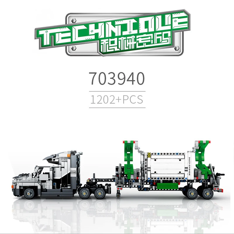 703940 1202 шт. TECHNIC серия город mack Truck Набор строительных блоков кубики Moc совместимы с