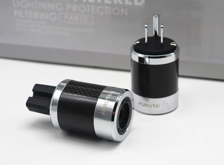 YJhifi NCF углеродное волокно с родиевым покрытием DIY AC Power Электрический Штекерный гнездовой разъем IEC US Plug (art.: 7ae526477) - 7ae526477