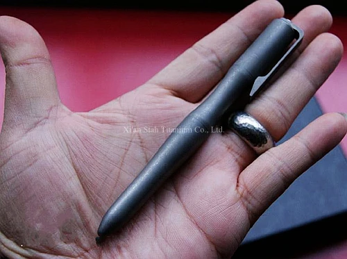 Шариковая ручка из титана TC4 120 мм|stone wash|stone polishingstone pen |