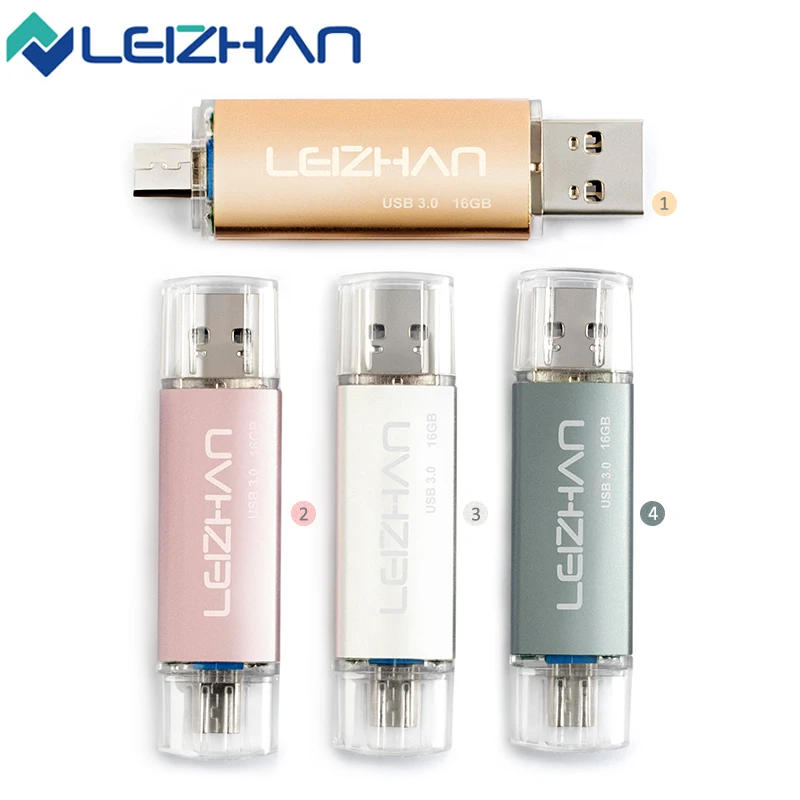 LEIZHAN 3 0 USB флеш накопитель 128 Гб 64 ГБ 32 16 8 Android телефон карта памяти микро флэш