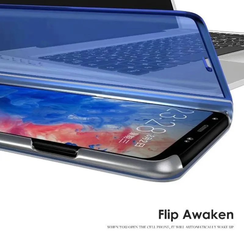 Зеркальный чехол для Huawei Mate 8 9 10 Pro Lite P8 P9 P10 Plus P20 Smart View Window Stand Flip Case Coque Fondas |