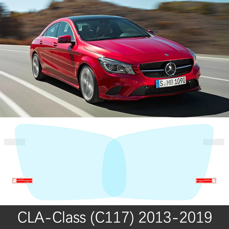 Для Mercedes Benz CLA Class C117 C118 2013- противотуманная пленка крышка зеркало заднего вида аксессуары для CLA180 200 220 250 AMG CLA200 - Название цвета: CLA-Class C117 13-19