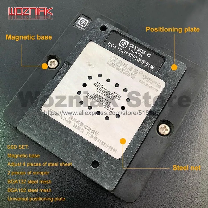 Твердотельный накопитель Wozniak SSD USB BGA132 BGA152 NAND флеш магнитная Оловянная сетка для