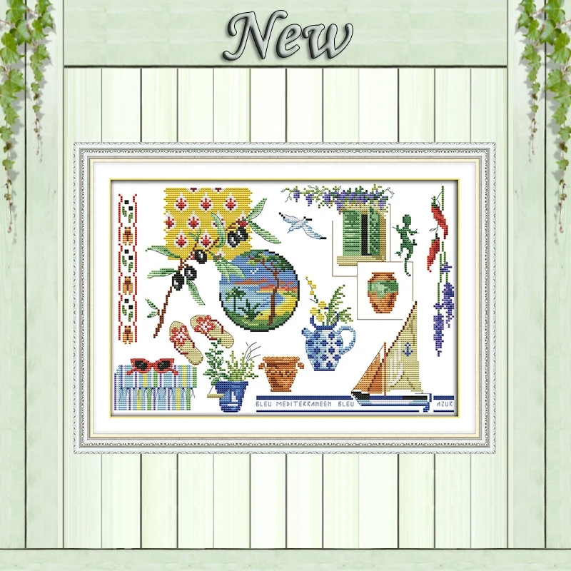 Картина в горшке с цветочным рисунком домашний декор рассчитан на холст 14 карат 11