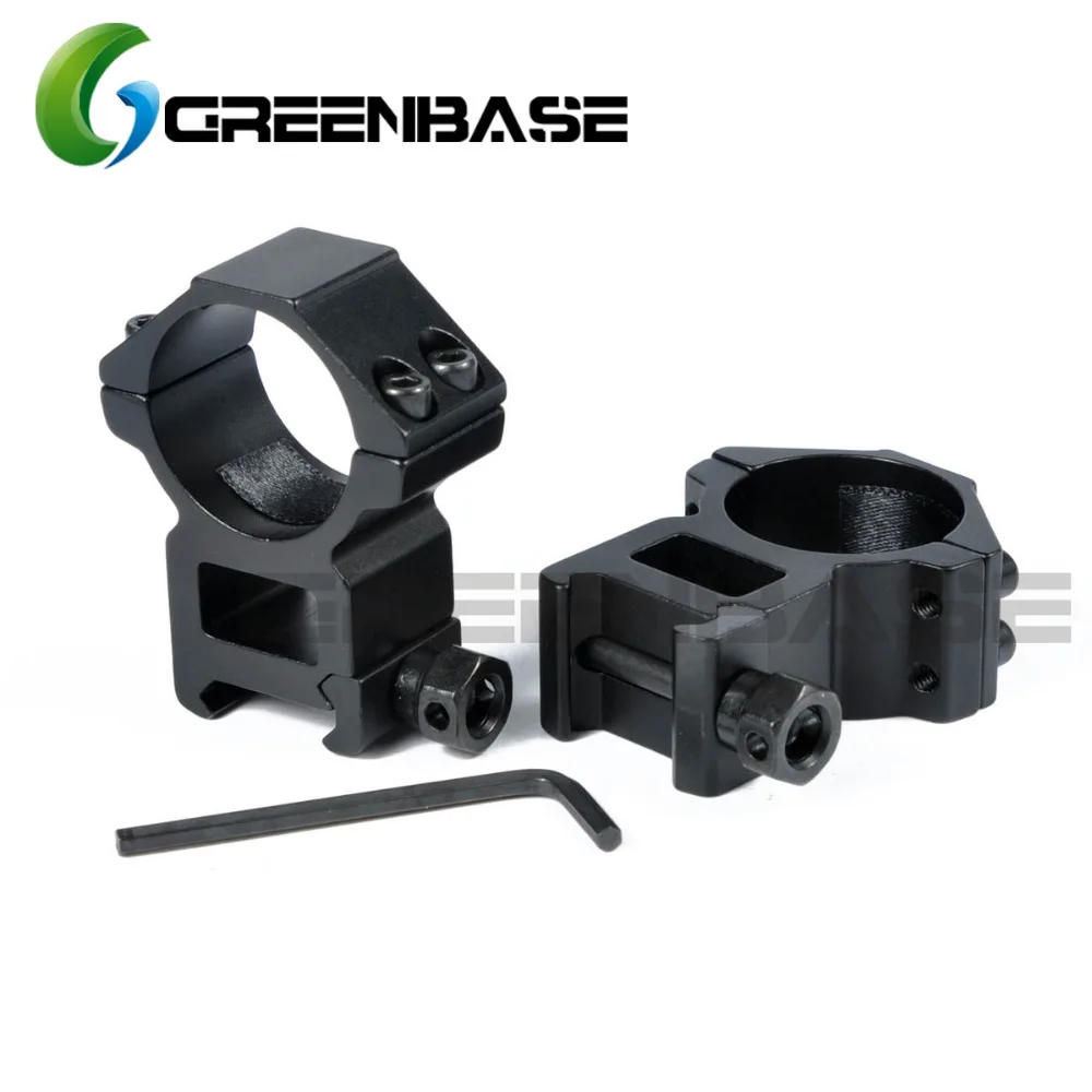 Greenbase Средние/высокопрофильные 30 мм кольца для колец Вивера 20 рельсы|scope ring mount|30mm