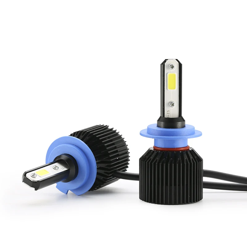 2 шт. авто H4 LED H7 H1 H3 9006 HB4 H8 9005 HB3 автомобиля Фары для 72 Вт 8000lm высокое светодиодные