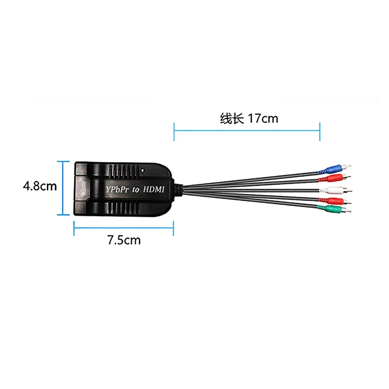 Wiistar компонент RGB YPbPr к HDMI конвертер YPbPr/RGB + R/L аудио в видео адаптер для HDTV