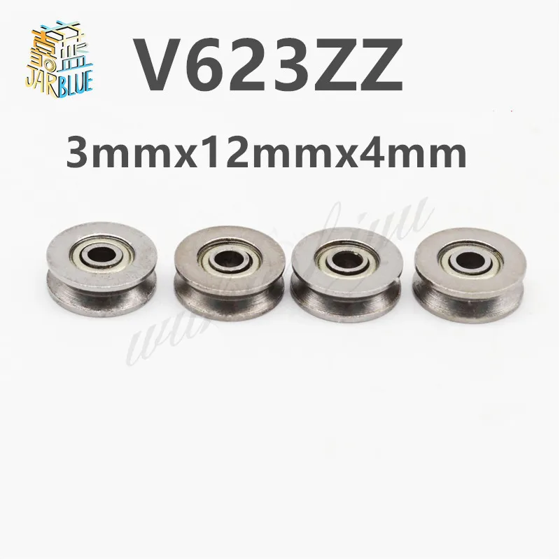 20 шт./компл. V623ZZ V шаровой подшипник паза 3x12x4mm углеродная Сталь V Шаровой подшипник используется в железнодорожные пути прямолинейного движения с хорошим качеством, Системы