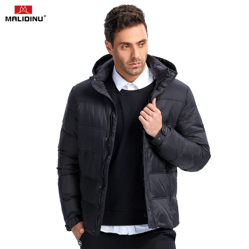 MALIDINU 2022 High Quality Men Down Jacket Winter Down Coat Parka 70%White Duck Down Thick Winter Jacket Brand Puffer Jacket Men