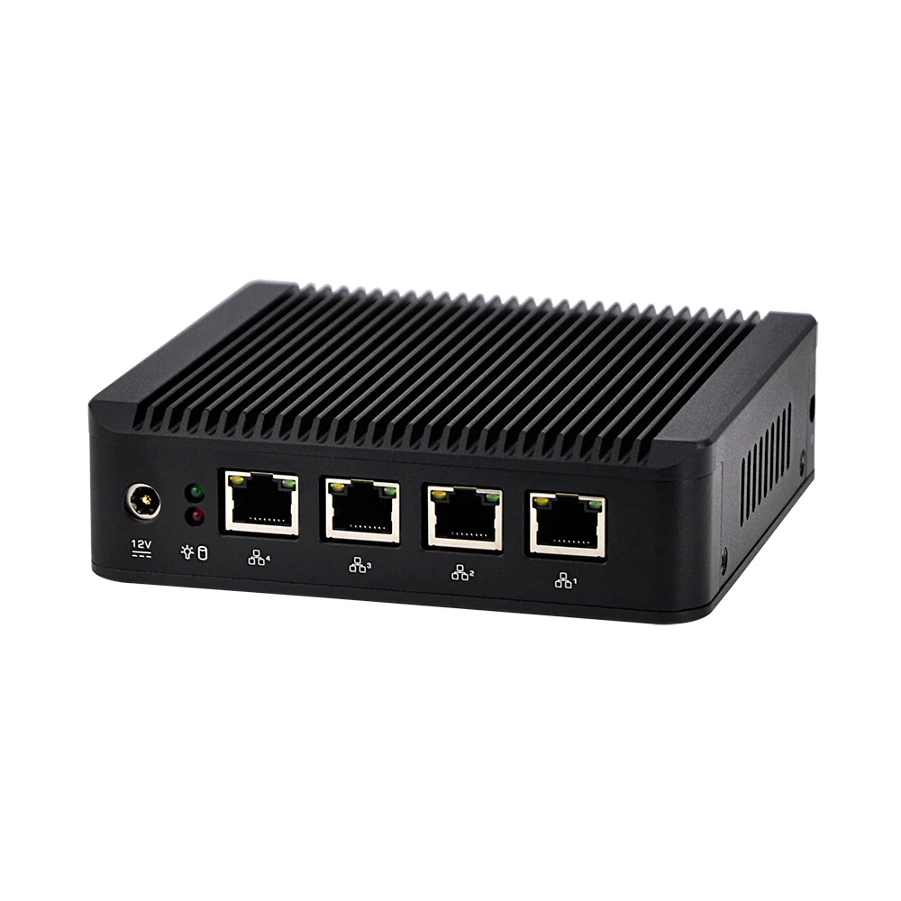 Бесплатная доставка Qotom Mini PC 4 Lan Pfsense box Q190G4U J1900 четырехъядерный брандмауэр