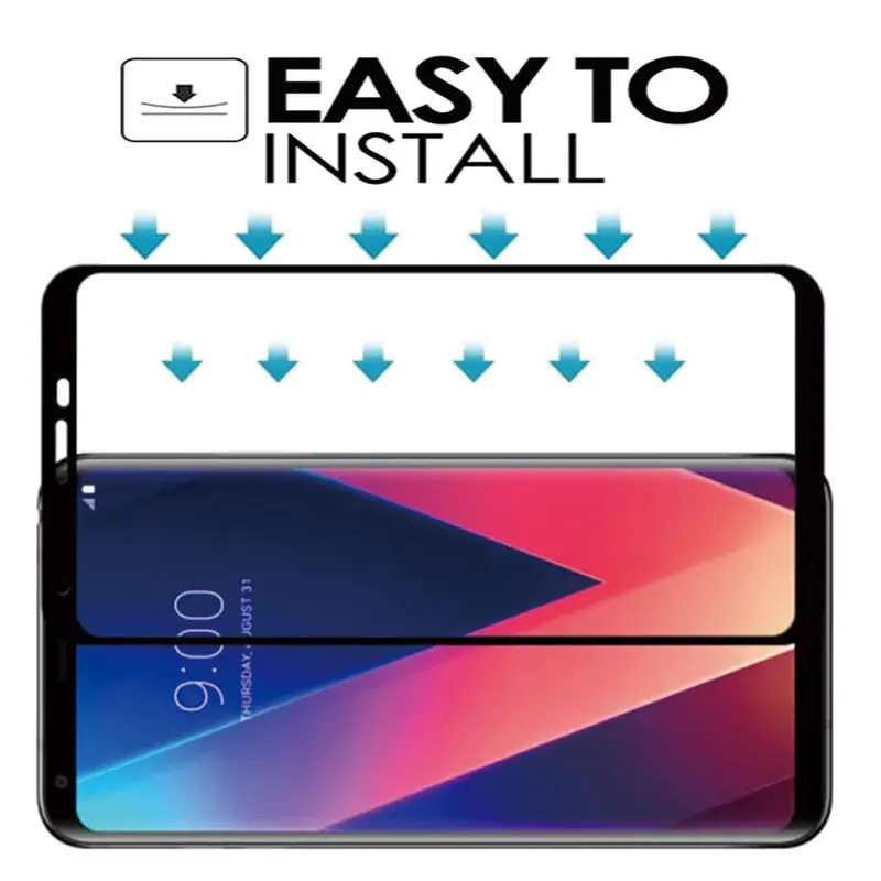 Защитный экран для LG V40 V20 закаленное стекло V30 V 40 30 20 защитный чехол с полным