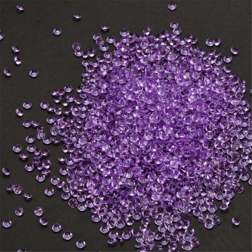 2000pcs/Bag Acrylic Crystal Diamond 4.5mm Gem Party wedding table decoration desktop decortion High Clarity | Дом и сад