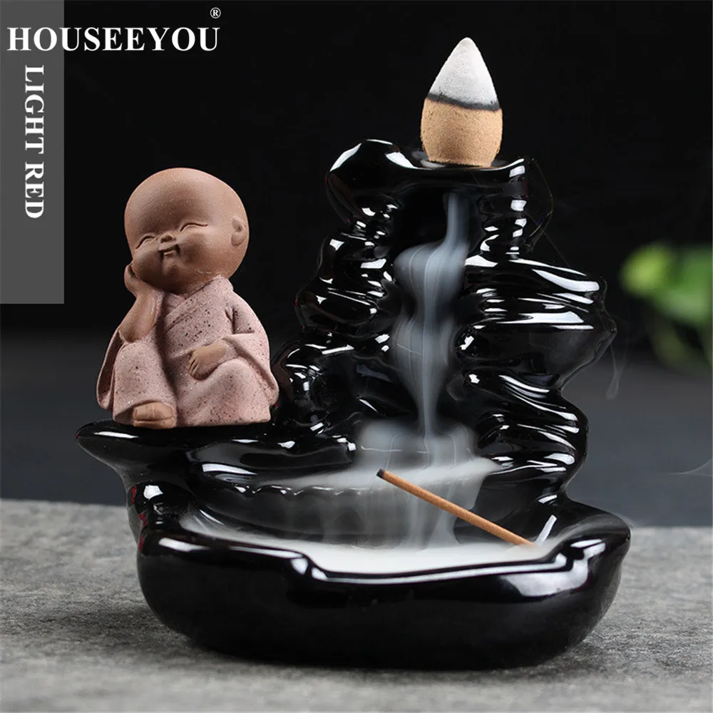 Houseyou фоновая ароматическая горелка домашний Декор маленький монах керамический