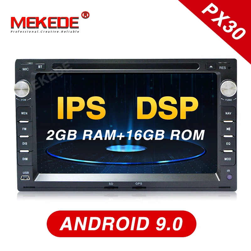 Автомобильный мультимедийный плеер PX30 Android 9 0 DSP IPS для