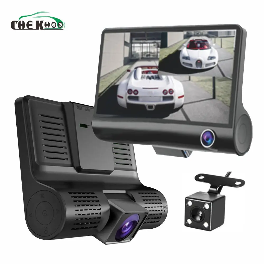 4 0 'ɳ-полосная Автомобильная dvr камера видео рекордер заднего вида авто