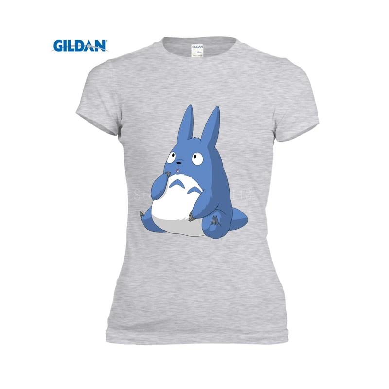 Тема короткий рукав женщин печатных totoros панк женский Футболки девушка 2017