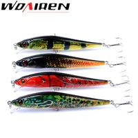 4pcslot fishing lures 10cm 10g hot models wobbler fishing bait minnow lure and crank bait kit quality fishing tackle wd 412