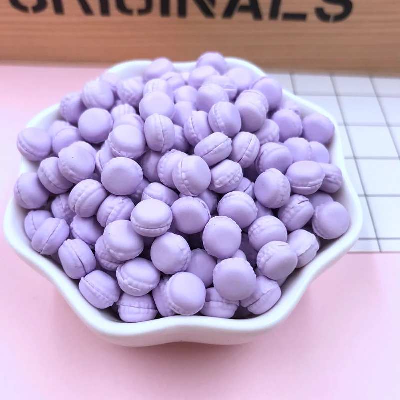 purple hamburger Горячая милый кавайный мини-гамбургер, мини-конфеты, глиняный пончик для рукоделия, украшения для телефона, скрапбукинг, сделай сам - Цвет: purple hamburger