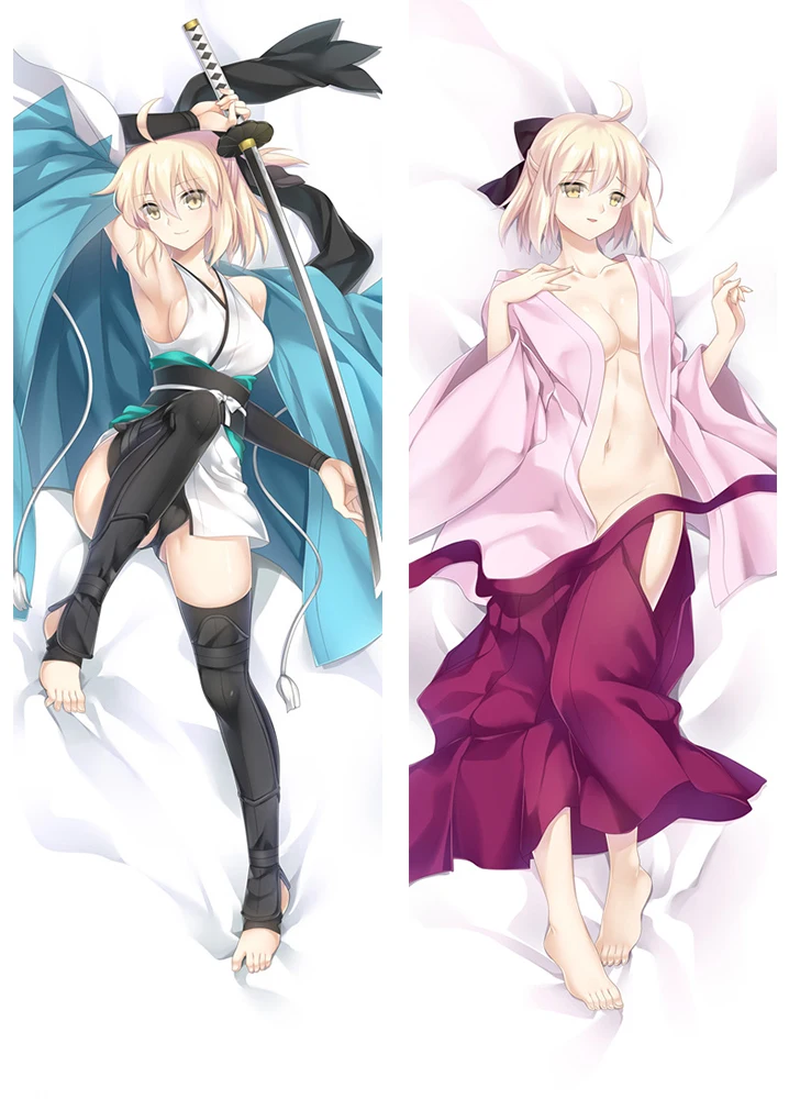 Дакимакура с аниме тела Fate Stay Night Saber 150x50 см 100x35 подушка чехол Обложка манга 1