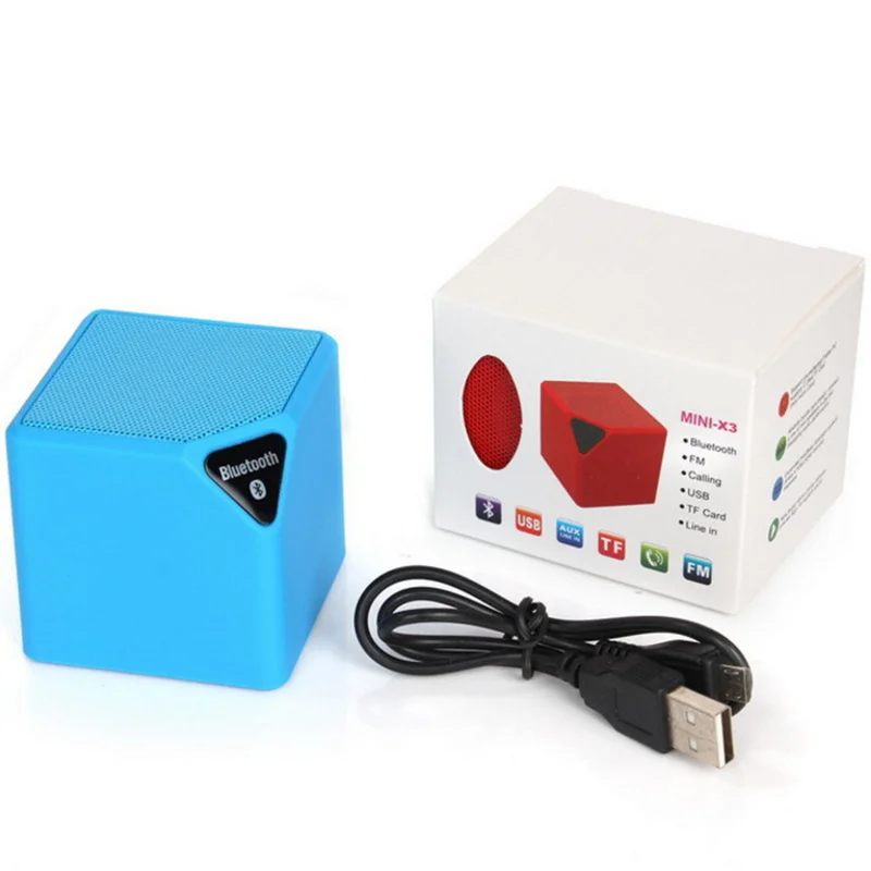 Новая bluetooth-динамик X3 Куба вела спикер TF USB беспроводной портативный музыкальный