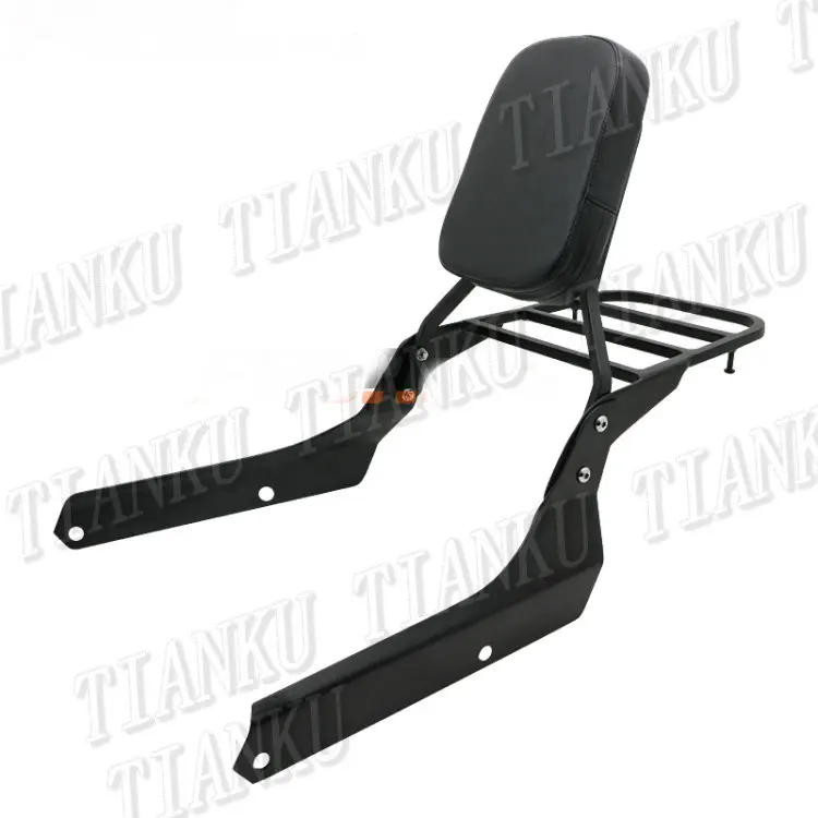 Черный мотоцикл спинки Sissy бар багажная стойка для HONDA Shadow VT 750 Phantom sports версия 2006