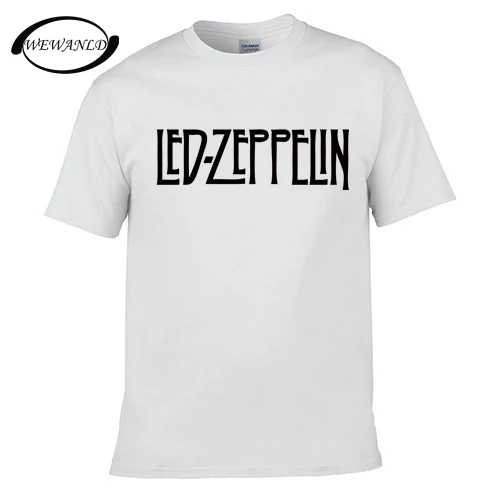 Мода 2017 г. мужские Led Zeppelin печатных футболка Повседневное летние шорты с длинными