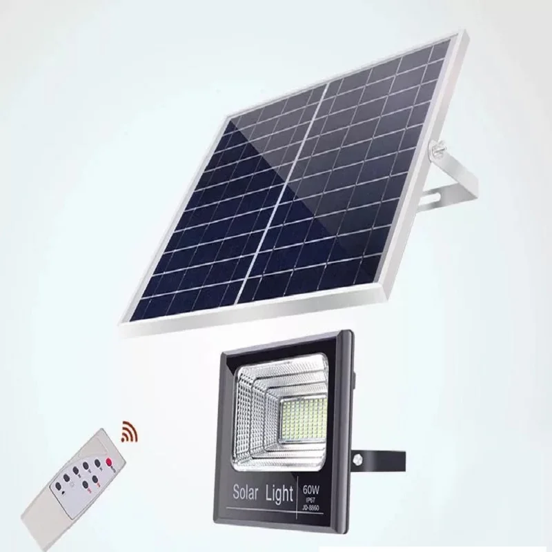 60W advanced outdoor garden street floodlight LED solar panel power supply flood light | Лампы и освещение