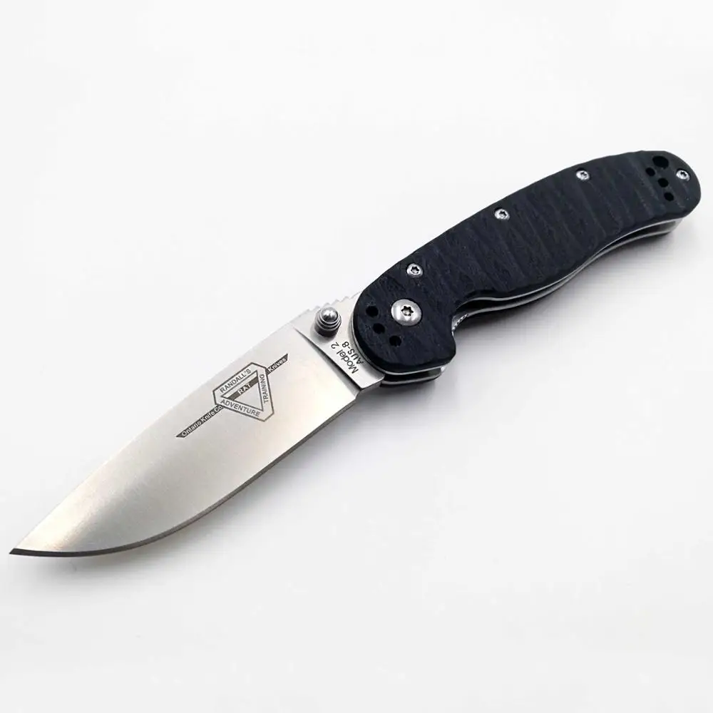 Black JSSQ крыса модель 2 складной нож AUS-8 лезвие Тактический карманный нож Открытый Отдых EDC инструменты выживания Охота спасательные ножи OEM - Цвет: Black