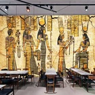 Пользовательские Настенные обои для стен 3D ретро ностальгия египетские символы картина маслом гостиная ресторан фон Декор
