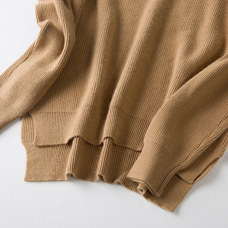 Свитер для женщин 2018 новая мода высокое качество кашемир Reglan рукавом V образным