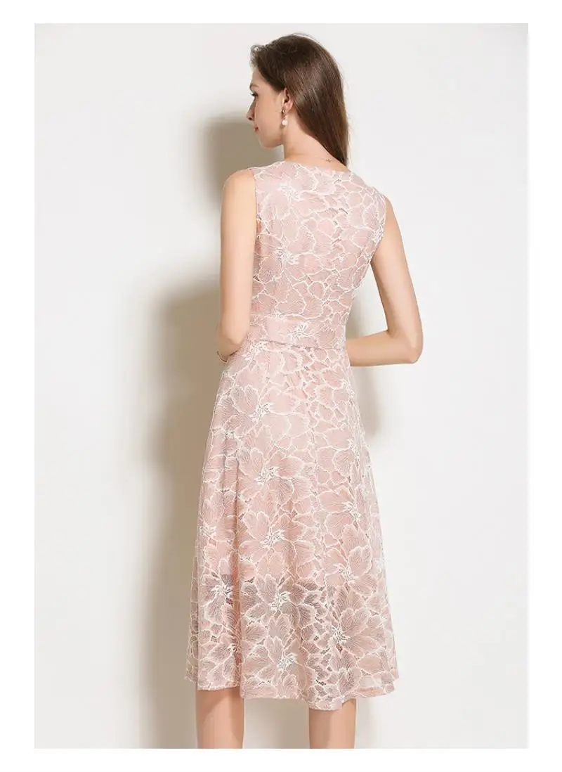 Женское кружевное платье с V образным вырезом облегающее винтажное трапеция для