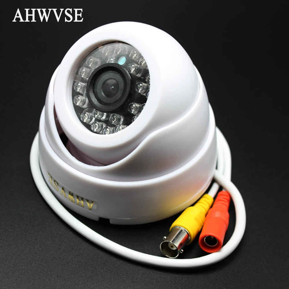 Ahwvse Широкий формат видеонаблюдения Камера ИК-24 LED Цвет CCD купольную CCTV AHD Cam 1080 P 960