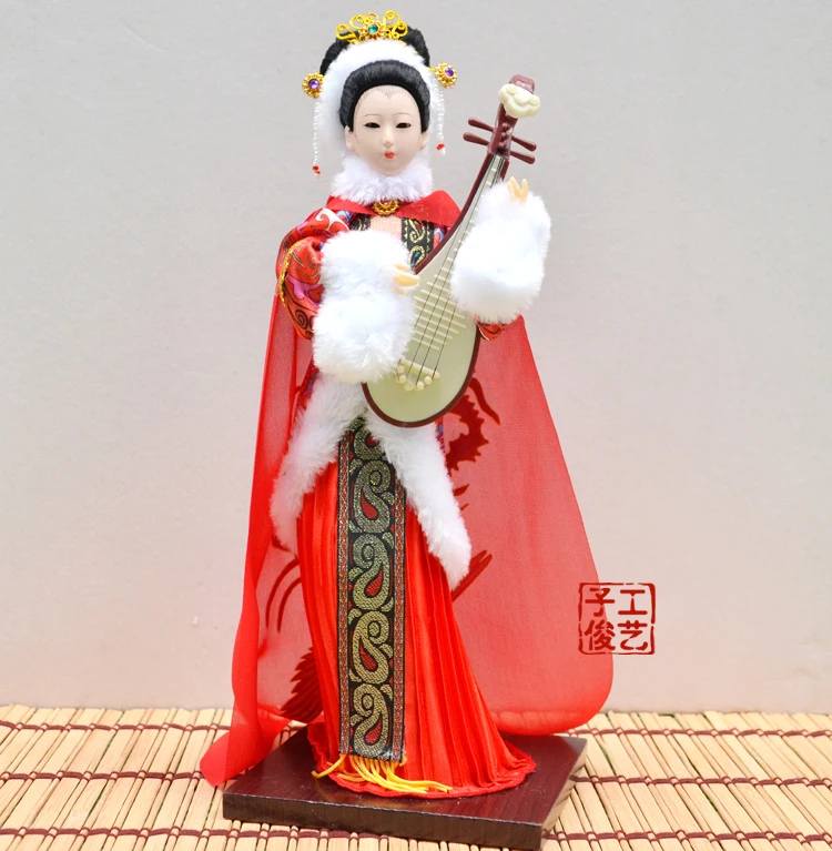 30cm Genuine Beijing Imperial Palace gift silk dolls Qing Dynasty Princess Maid figure shape home Decorations rihan | Игрушки и хобби