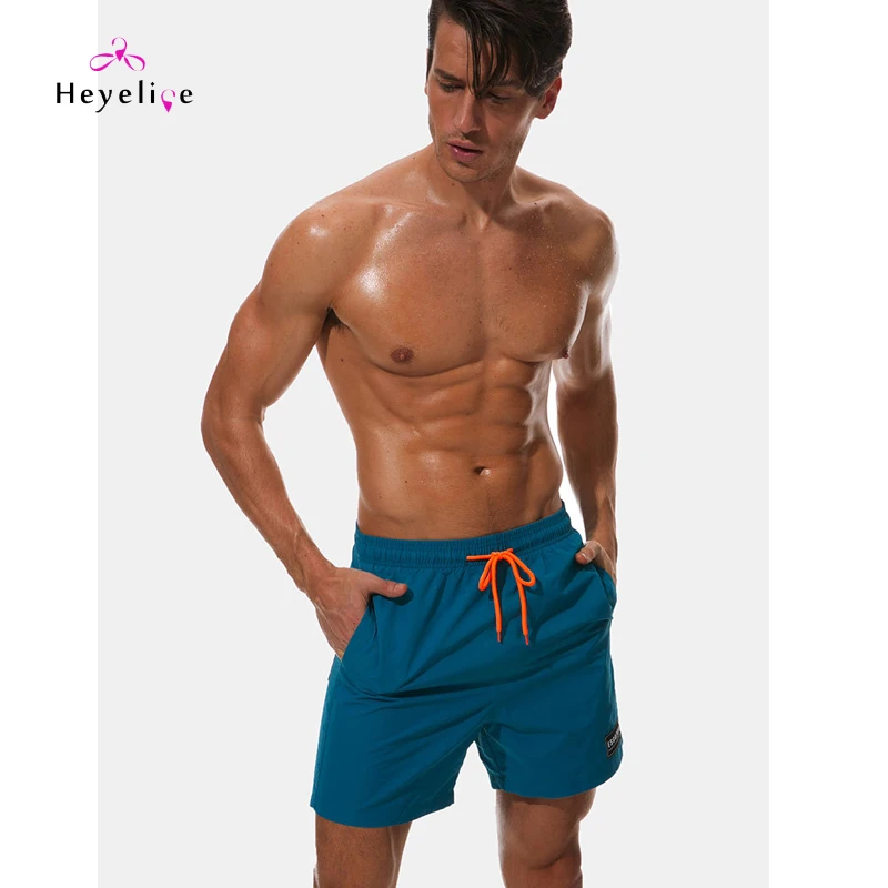 Новые однотонные мужские пляжные шорты высокого качества быстросохнущая