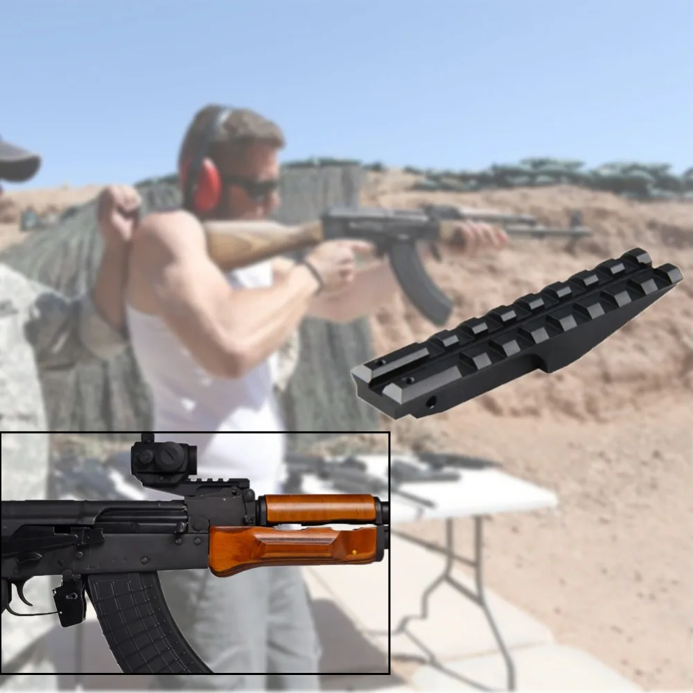 

Тактическое крепление для ЗАДНЕГО ПРИЦЕЛА AK Quick QD Style 20 мм, крепление для прицела, аксессуары для охоты с задним вивером Пикатинни