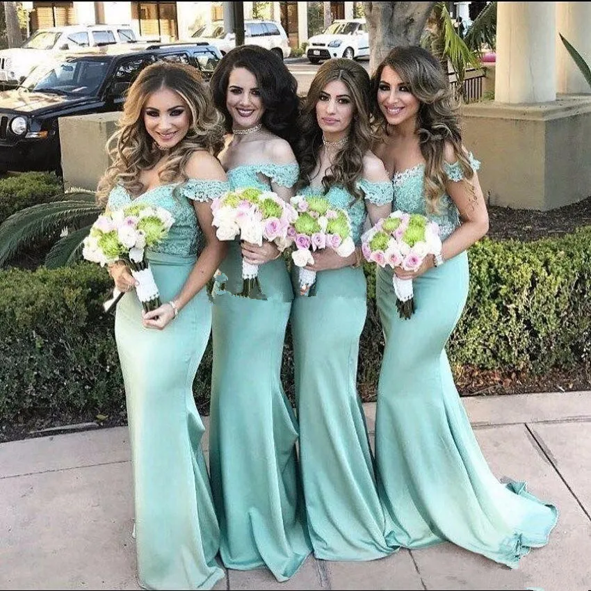 

Elegant Off The Shoulder Bridesmaid Dresses 2021 vestidos de fiesta de noche Mermaid Maid Of Honor Dress Formal Party Gowns