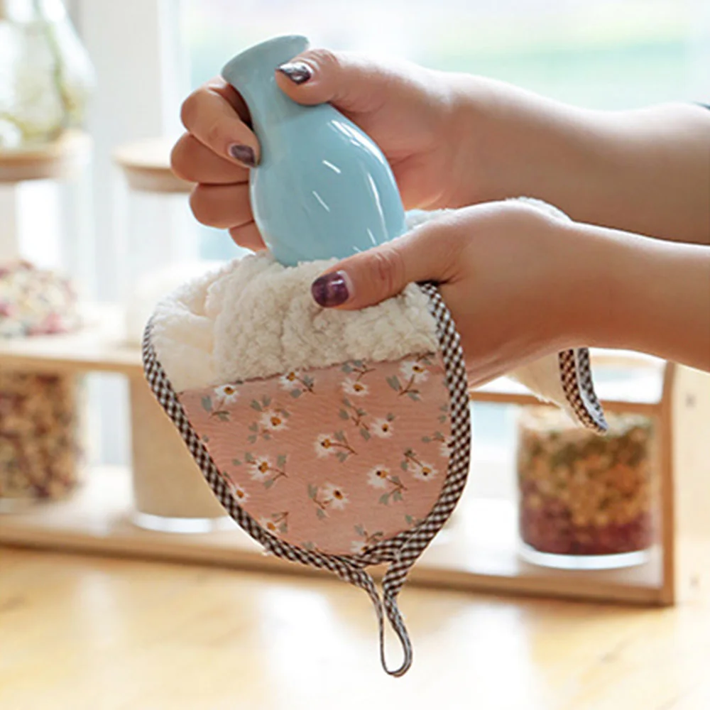 4 шт./компл. мягкое бархатное подвесное банное полотенце из кораллового бархата