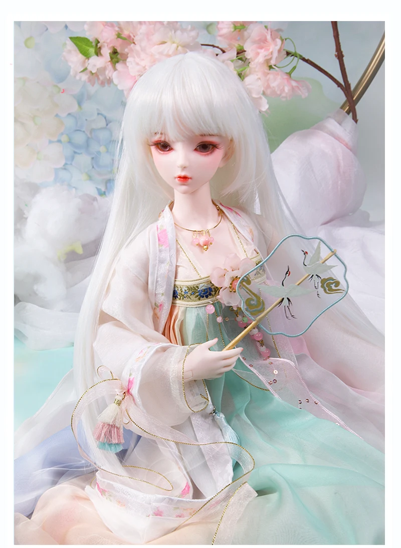 Парик для 1/3 BJD Тыква и каштановые волосы AI YoSD MSD SD набор игрушка подарок DC лати костюм 60 см кукла