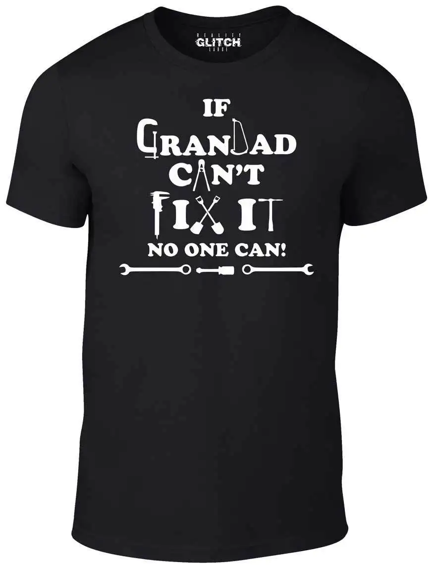 Cant Fix It Футболка забавная футболка gandpa подарок для папы шутка отцы diyNew футболки
