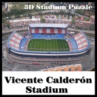 cleverhappy 3d puzzle model stadium no instructions vicente calderon stadium souvenir paper material diy toys