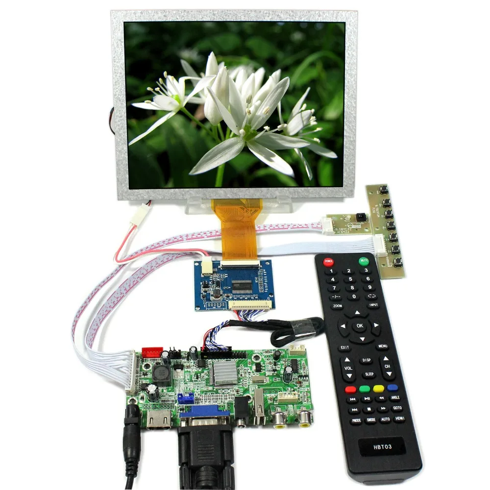 HD MI + VGA AV Audio плата ЖК контроллера с USB 8 дюймов 800x600 EJ080NA 05A экран|vga - hdmi|vga vgavga vga |