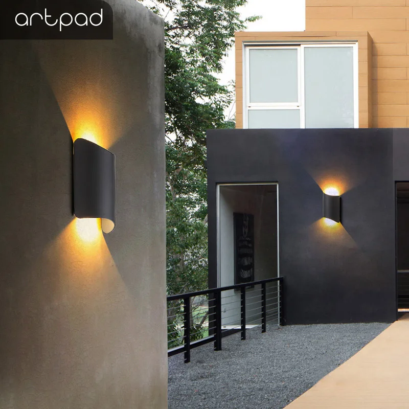 Уличная настенная лампа высокой яркости водонепроницаемый Интегрированный