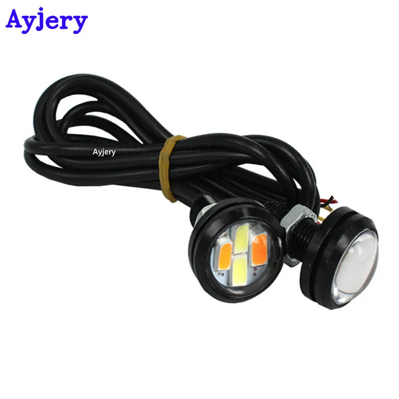AYJERY 100 шт. (50 пар) 23 мм 5730 4 SMD Орлиный глаз белый Янтарный переключатель двойной